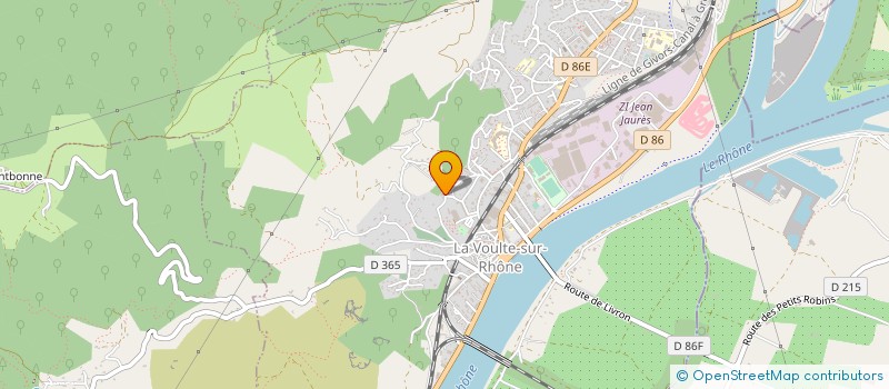 localisation de l'entreprise EURL OLIVIER MAIRE  LA VOULTE-SUR-RHONE