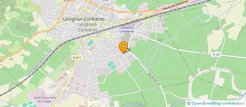 localisation de l'entreprise EURL OLIVIER TP  LEZIGNAN-CORBIERES