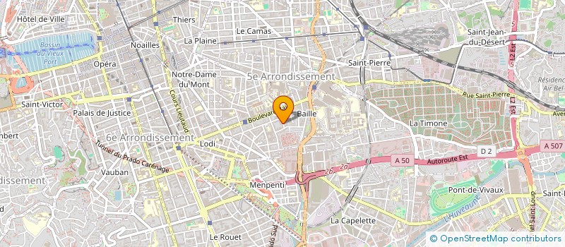 localisation de l'entreprise EURL OLYMPICA à MARSEILLE