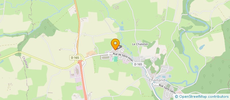 localisation de l'entreprise EURL OPALINE  CHAILLAND