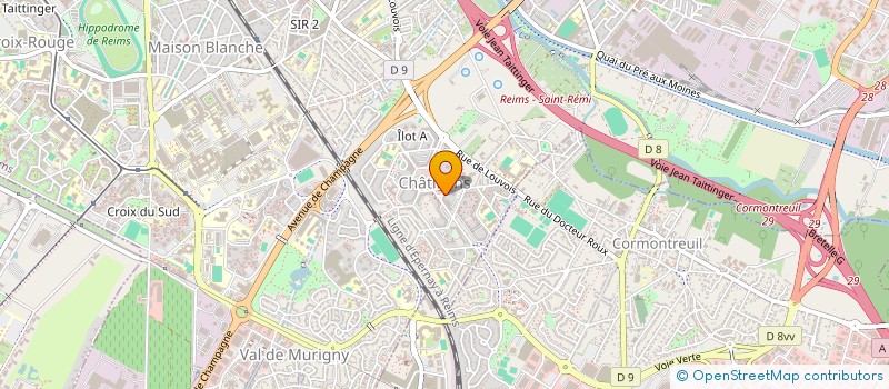 localisation de l'entreprise EURL OPTIC DES CHATILLONS à REIMS
