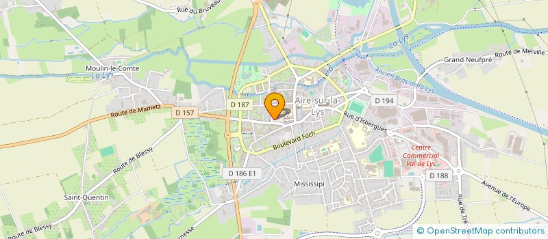 localisation de l'entreprise EURL OPTIQUE DELANNOY  AIRE-SUR-LA-LYS