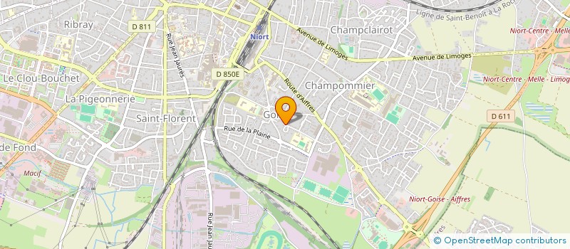 localisation de l'entreprise EURL OPTIQUE DES PEUPLIERS à NIORT