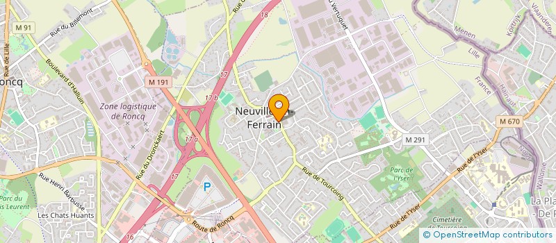 localisation de l'entreprise EURL OPTIQUE DU FERRAIN à NEUVILLE-EN-FERRAIN