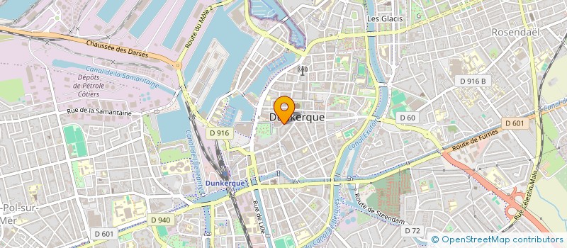 localisation de l'entreprise EURL OPTIQUE LEMARCHAND à DUNKERQUE