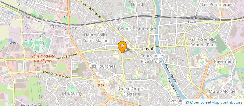 localisation de l'entreprise EURL ORANGE FITNESS MAYENNE à LAVAL
