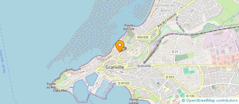 localisation de l'entreprise EURL ORIDEAUVILLE 307  GRANVILLE