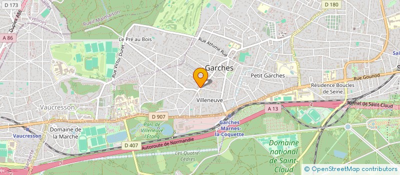 localisation de l'entreprise EURL ORTEGA PLOMBERIE à GARCHES