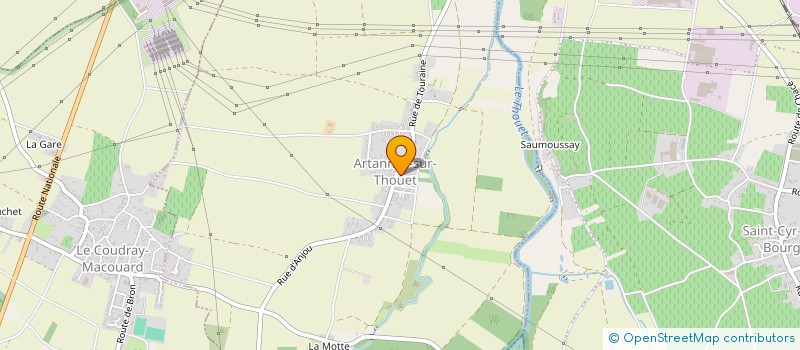 localisation de l'entreprise EURL OUEST ANTIQUITES à ARTANNES-SUR-THOUET