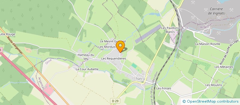 localisation de l'entreprise EURL OUEST EMBALLAGE à NECY