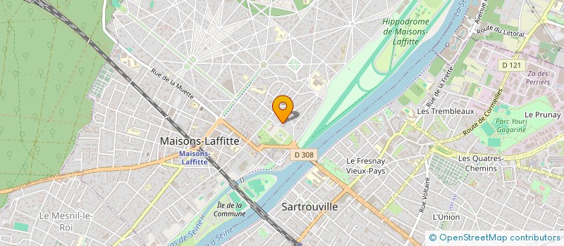 localisation de l'entreprise EURL OUISTITI DESIGN  MAISONS-LAFFITTE