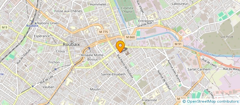 localisation de l'entreprise EURL OUNAS à ROUBAIX