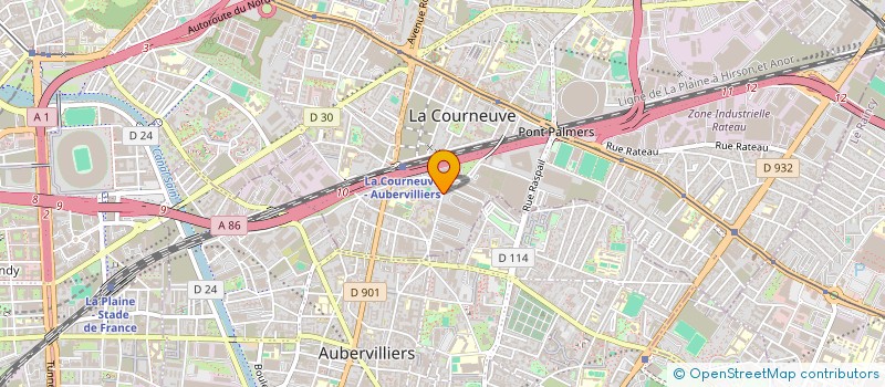 localisation de l'entreprise EURL OUNISSA à LA COURNEUVE