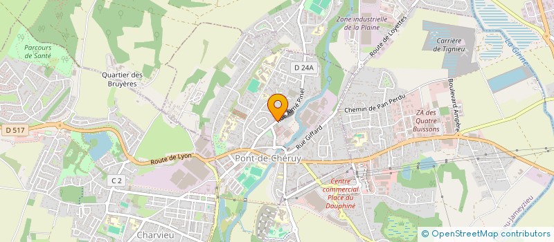 localisation de l'entreprise EURL OZTURK  PONT-DE-CHERUY