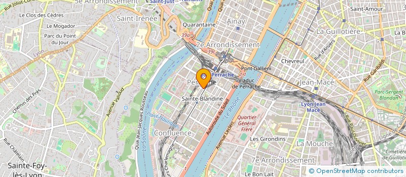 localisation de l'entreprise EURL   P.C.FLEURS  LYON