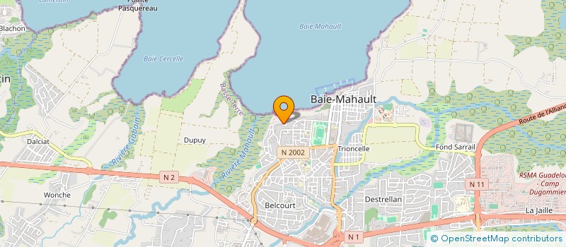 localisation de l'entreprise EURL P + CONSULTANT  BAIE-MAHAULT