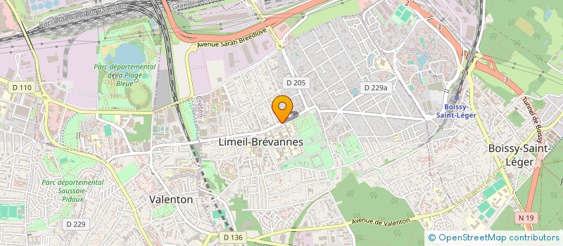 localisation de l'entreprise EURL P F DE LIMEIL à LIMEIL-BREVANNES