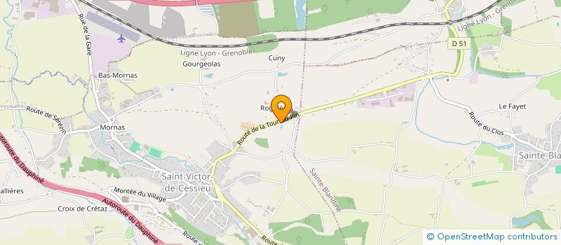 localisation de l'entreprise EURL P.L.I.  SAINT-VICTOR-DE-CESSIEU