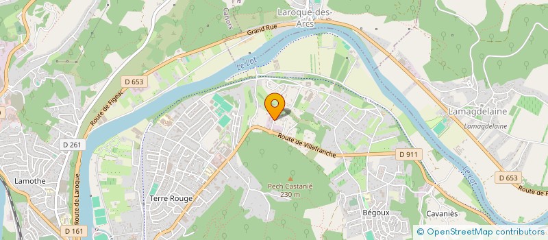 localisation de l'entreprise EURL P.T.B. PETITS TRAVAUX DU BATIMENT  CAHORS