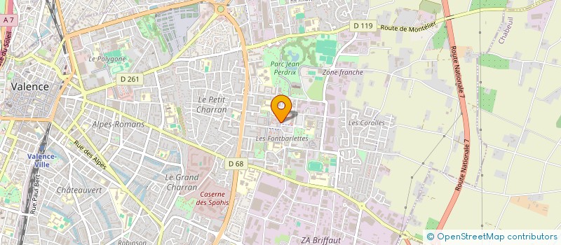 localisation de l'entreprise EURL PACA BATIMENT à VALENCE