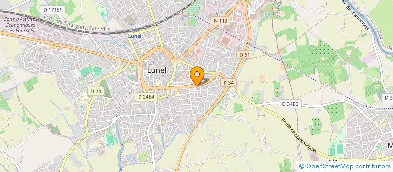 localisation de l'entreprise EURL PAIN DES SABLES à LUNEL