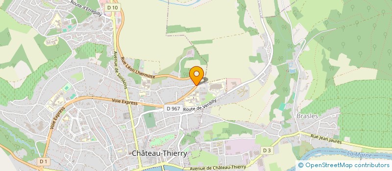 localisation de l'entreprise EURL PALETTES A GOGO à CHATEAU-THIERRY