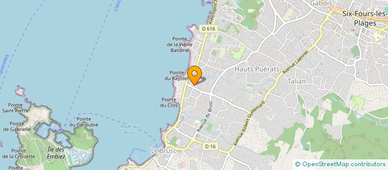 localisation de l'entreprise EURL PAOLI à SIX-FOURS-LES-PLAGES