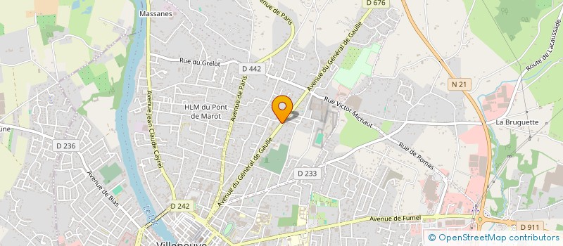 localisation de l'entreprise EURL PAPIN  VILLENEUVE-SUR-LOT