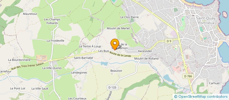 localisation de l'entreprise EURL PAQUE  PLOURHAN