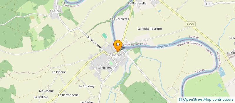 localisation de l'entreprise EURL PARE-BRISE SERVICE 86  LESIGNY