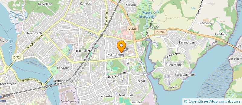 localisation de l'entreprise EURL PASCAL BLACHE  LANESTER