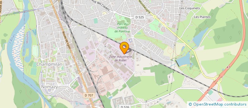 localisation de l'entreprise EURL PASCAL GUERS à YZEURE