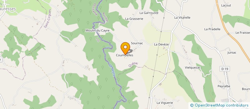 localisation de l'entreprise EURL PASCAL PISCINES à QUEZAC