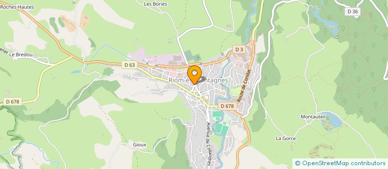 localisation de l'entreprise EURL PASCAL VIVIANE à RIOM-ES-MONTAGNES