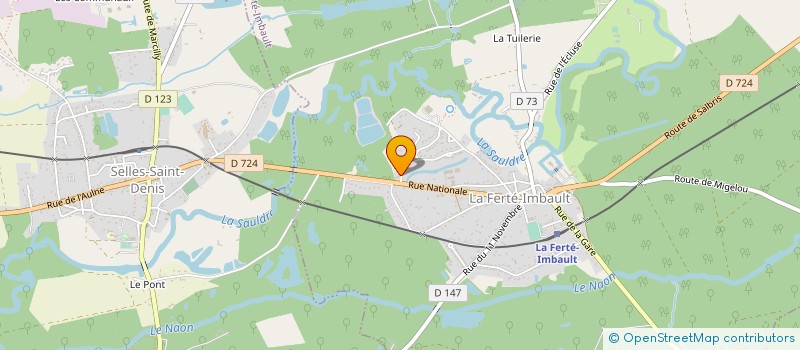 localisation de l'entreprise EURL PASSIONS AUTOMOBILES  LA FERTE-IMBAULT