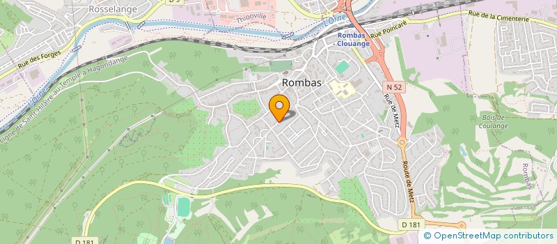 localisation de l'entreprise EURL PATATI ET POPOTIN  ROMBAS