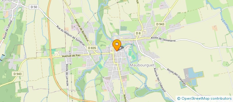 localisation de l'entreprise EURL PATES BARONI à MAUBOURGUET
