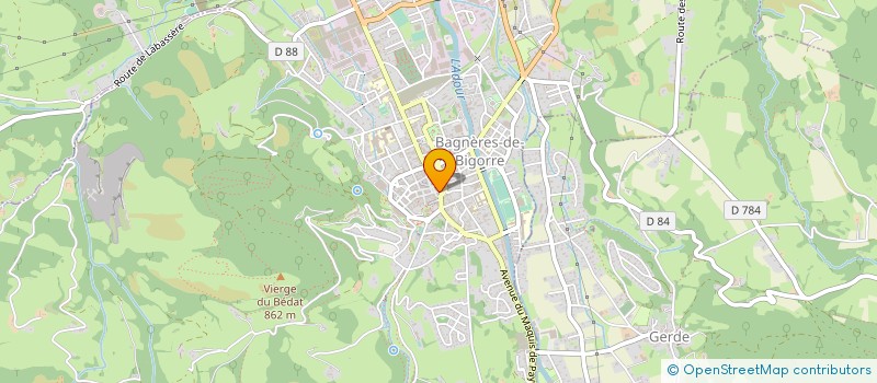 localisation de l'entreprise EURL PATISSERIE BORDELAISE  BAGNERES-DE-BIGORRE