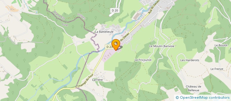 localisation de l'entreprise EURL PATRICE MOUGEL  LE VAL D'AJOL