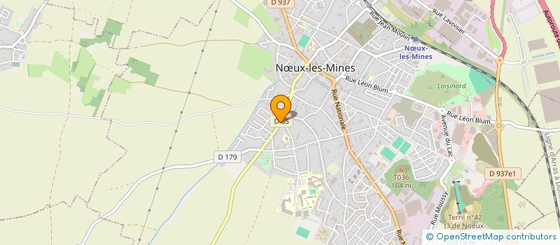 localisation de l'entreprise EURL PATRICK BAILLEUL  NUX-LES-MINES