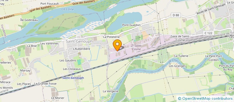 localisation de l'entreprise EURL PATRICK FLEURY  LA RICHE