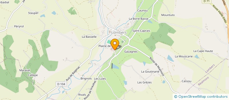 localisation de l'entreprise EURL PATRICK GERMA à SAINTE-CROIX