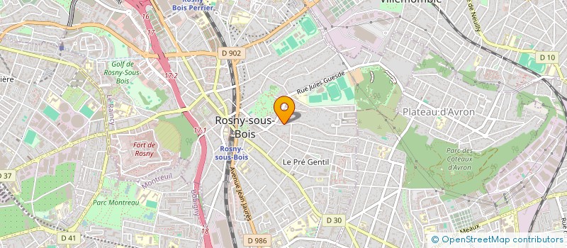 localisation de l'entreprise EURL PATTE DECO à ROSNY-SOUS-BOIS