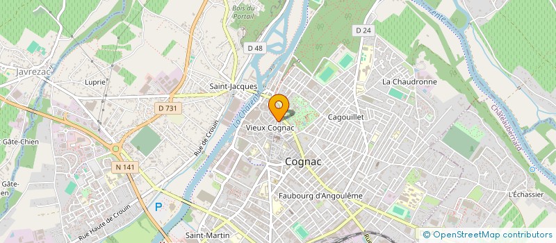 localisation de l'entreprise EURL PAULEBAT à COGNAC