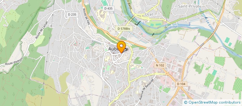 localisation de l'entreprise EURL PAULINE à AUBENAS