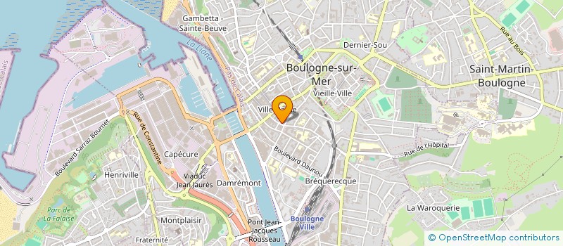 localisation de l'entreprise EURL PAUSE SANDWICH à BOULOGNE-SUR-MER