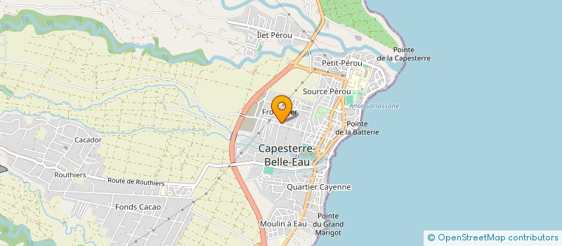 localisation de l'entreprise EURL PAVA GWADA BTP à CAPESTERRE-BELLE-EAU