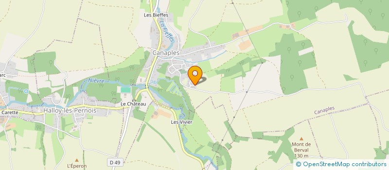 localisation de l'entreprise EURL PAYEN  CANAPLES