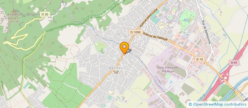 localisation de l'entreprise EURL PAYSAGE  BERNIN