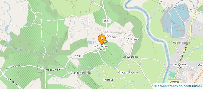 localisation de l'entreprise EURL PCSG GUERRY à BONZAC